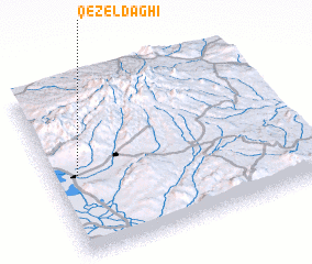 3d view of Qezel Dāghī