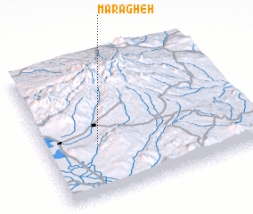 3d view of Marāgheh