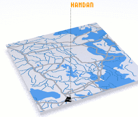 3d view of Ḩamdān