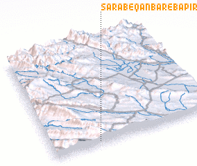 3d view of Sarāb-e Qanbar-e Bāpīr