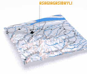 3d view of Aşağı Ağasıbǝyli