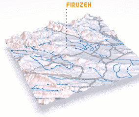 3d view of Fīrūzeh