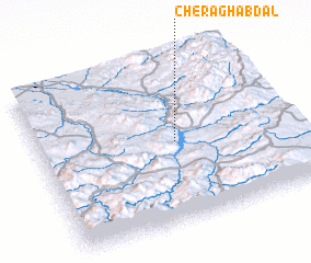 3d view of Cherāgh Abdāl