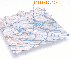 3d view of Sabzeh Bolāgh