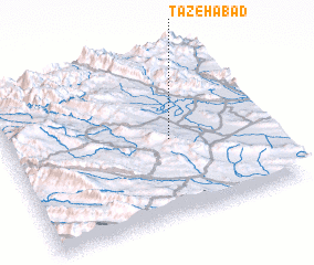 3d view of Tāzehābād