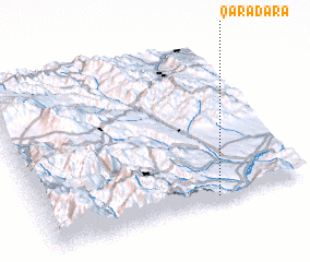 3d view of Qaradǝrǝ