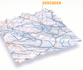 3d view of Deh Sādeh