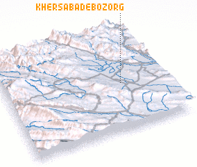 3d view of Khersābād-e Bozorg