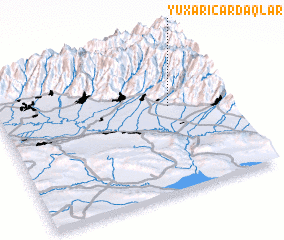 3d view of Yuxarı Çardaqlar