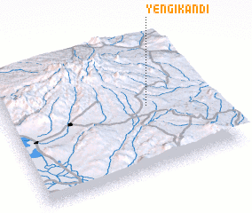 3d view of Yengī Kandī