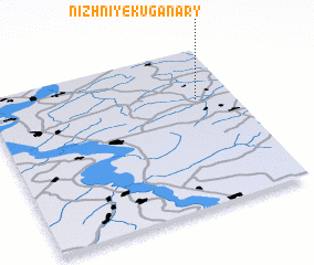 3d view of Nizhniye Kuganary