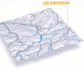 3d view of Qal‘eh Kohneh