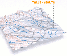 3d view of Yalveh-ye ‘Olyā