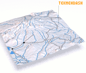 3d view of Tekmeh Dāsh