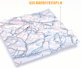 3d view of Gūlbandī-ye Soflá