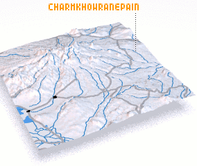 3d view of Charmkhowrān-e Pā\