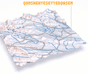 3d view of Qomsheh-ye Seyyed Qāsem