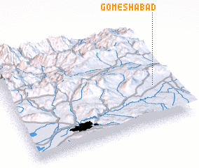 3d view of Gomeshābād