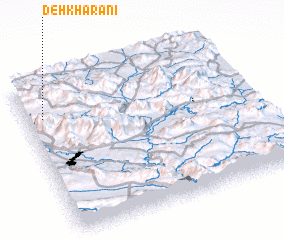 3d view of Deh Kharānī