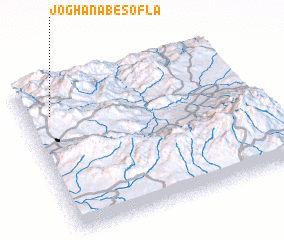 3d view of Joghanāb-e Soflá