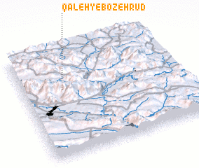 3d view of Qal‘eh-ye Bozeh Rūd