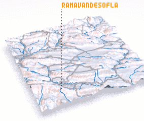 3d view of Ramāvand-e Soflá