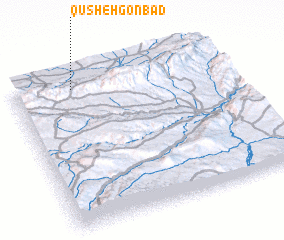 3d view of Qūsheh Gonbad