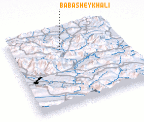 3d view of Bābā Sheykh ‘Alī