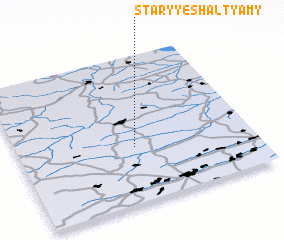 3d view of Staryye Shal\