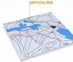 3d view of Qaryat ‘Alī Nūr