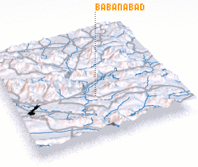 3d view of Bābānābād