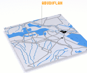 3d view of Abū Diflah