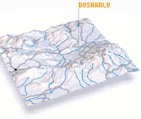 3d view of Dūshānlū