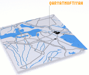 3d view of Qaryat Muftīyah