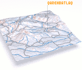 3d view of Qareh Bāţlāq