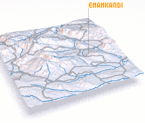 3d view of Emām Kandī