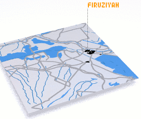 3d view of Fīrūzīyah