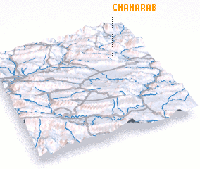 3d view of Chahār Āb