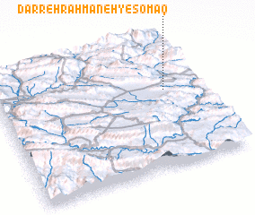 3d view of Darreh Raḩmāneh-ye Somāq