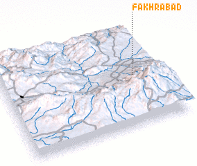 3d view of Fakhrābād