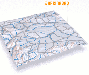 3d view of Zarrīnābād