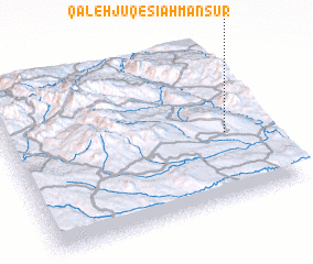 3d view of Qal‘eh Jūq-e Sīāh Manşūr