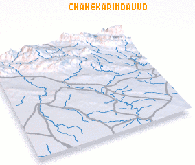 3d view of Chāh-e Karīm Dāvūd