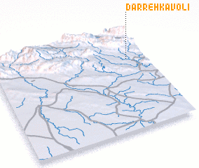 3d view of Darreh Kāvolī