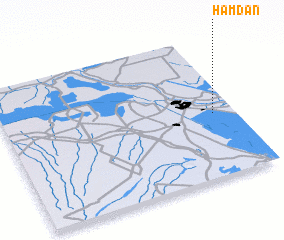 3d view of Ḩamdān