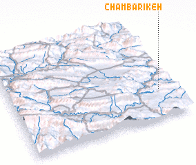 3d view of Cham Bārīkeh