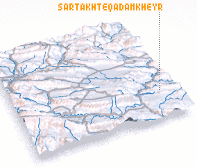 3d view of Sartakht-e Qadam Kheyr