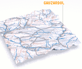 3d view of Gāv Zardūl