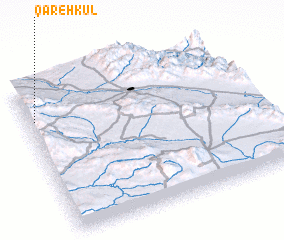 3d view of Qareh Kūl