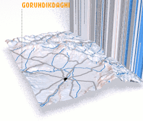 3d view of Gorūh Dīk Dāghī